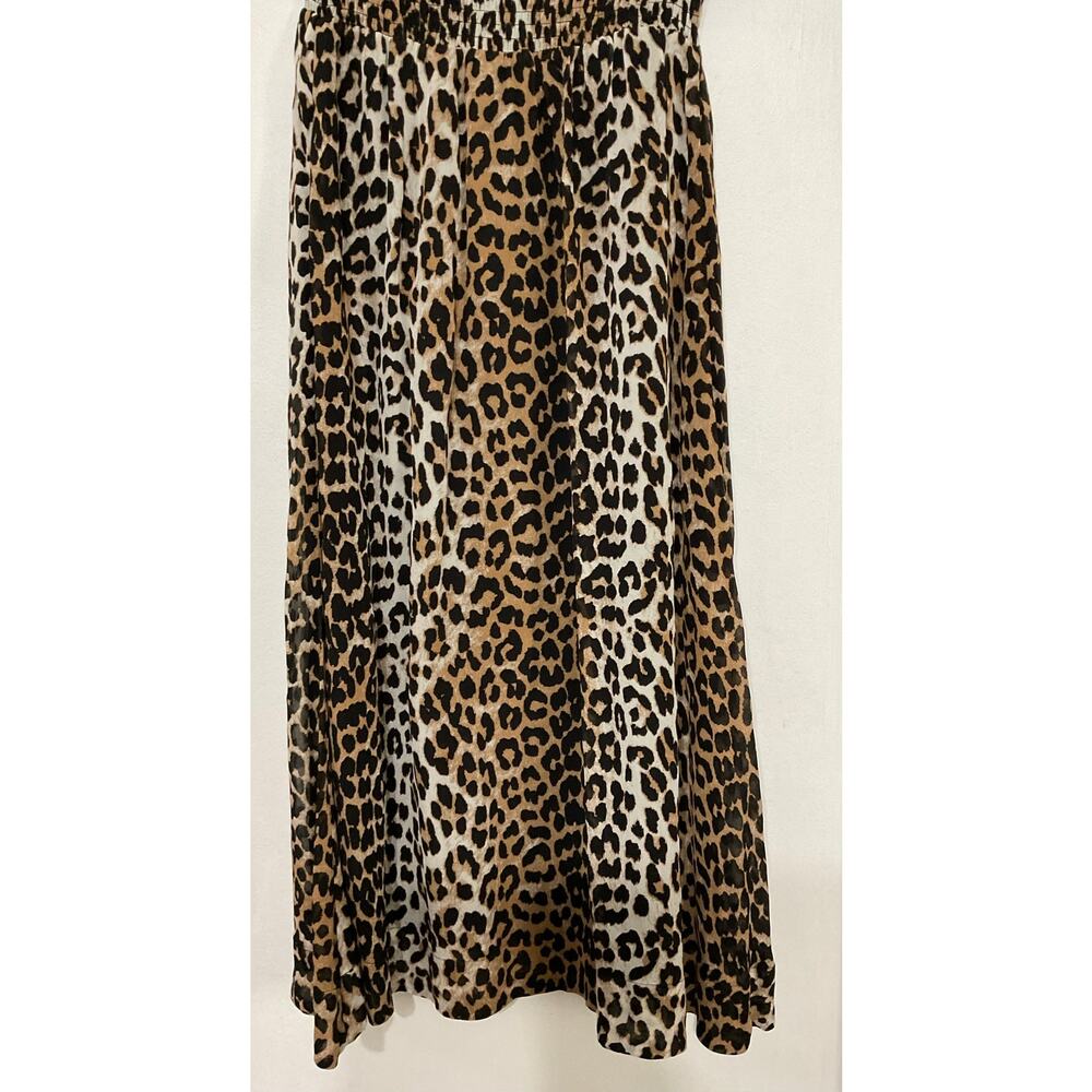 Ganni Leopard Print High Rise Midi Skirt Size EU 38 Small - Picture 4 of 7